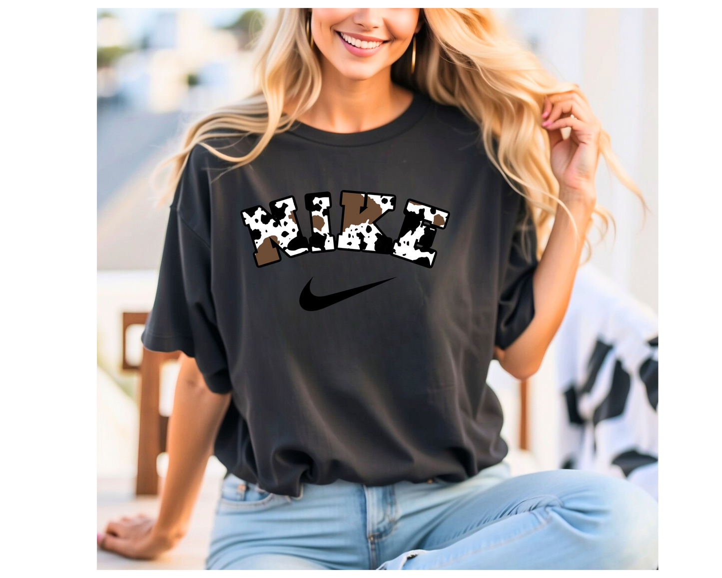Cow print nike