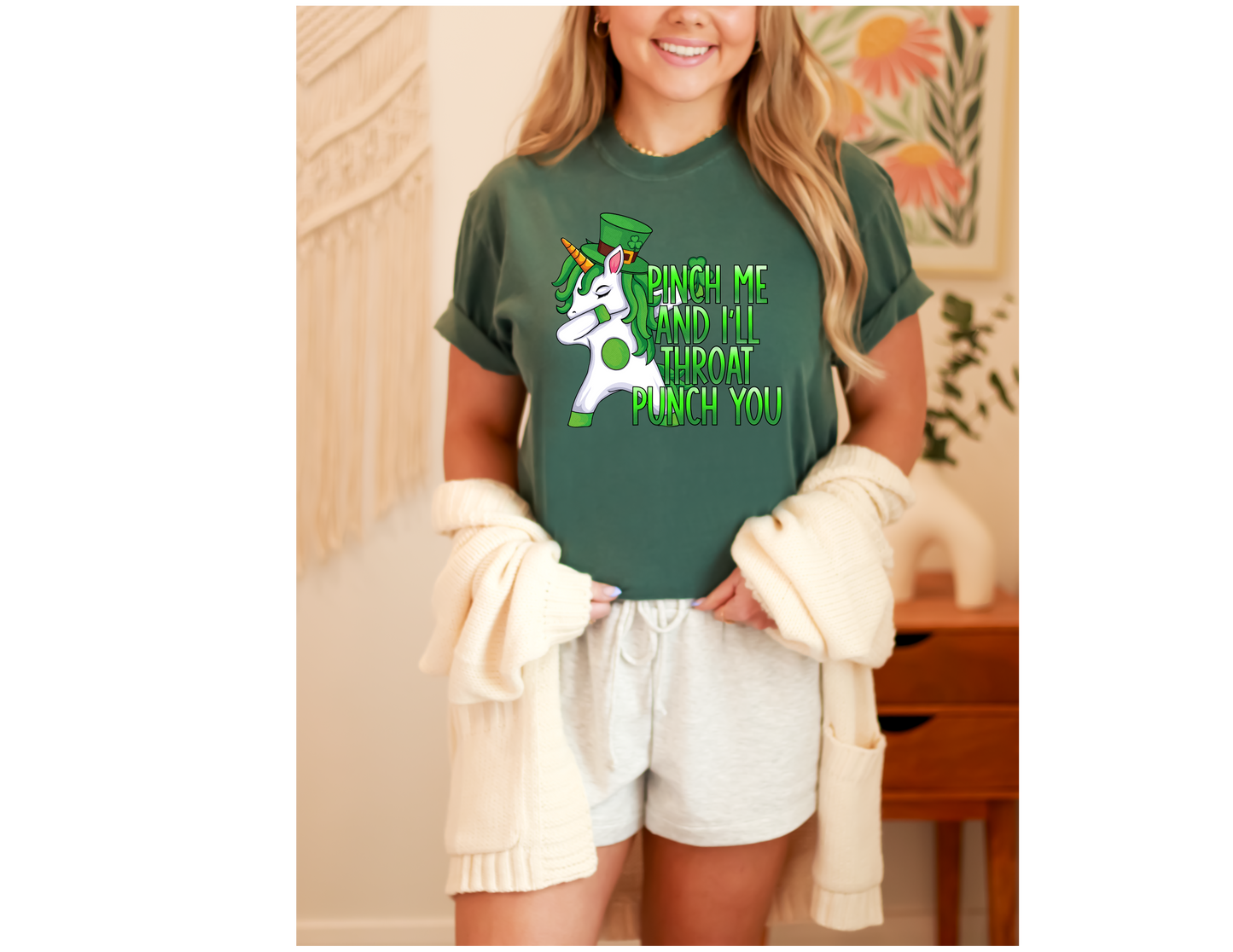 Pinch me and I'll throat you