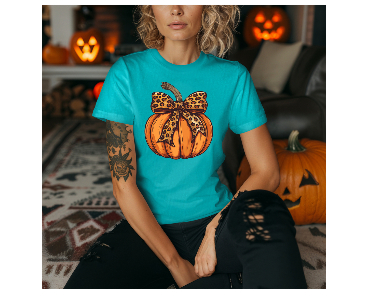 Halloween Pumpkin Coquette Bow