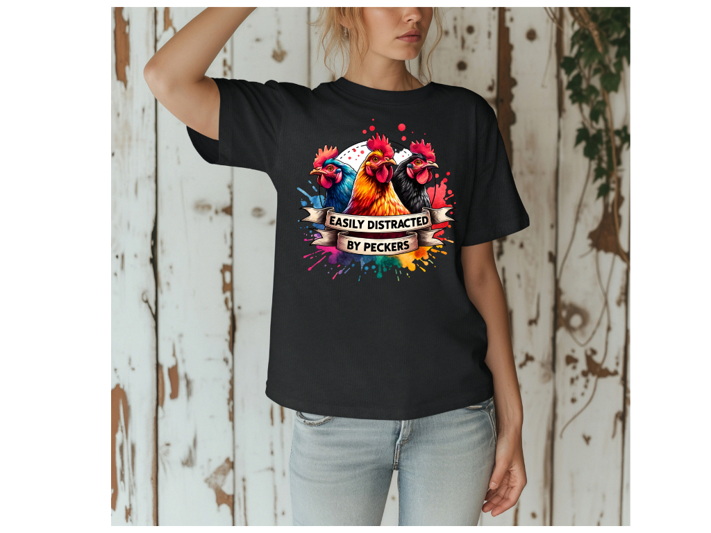 EASILY DIDTRACTED BY PECKERS