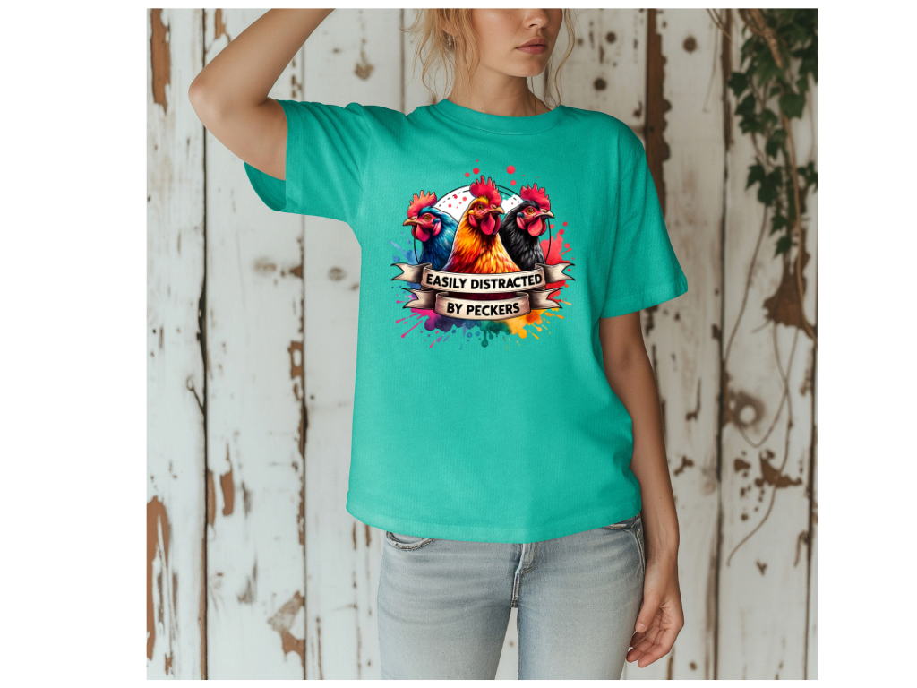 EASILY DIDTRACTED BY PECKERS