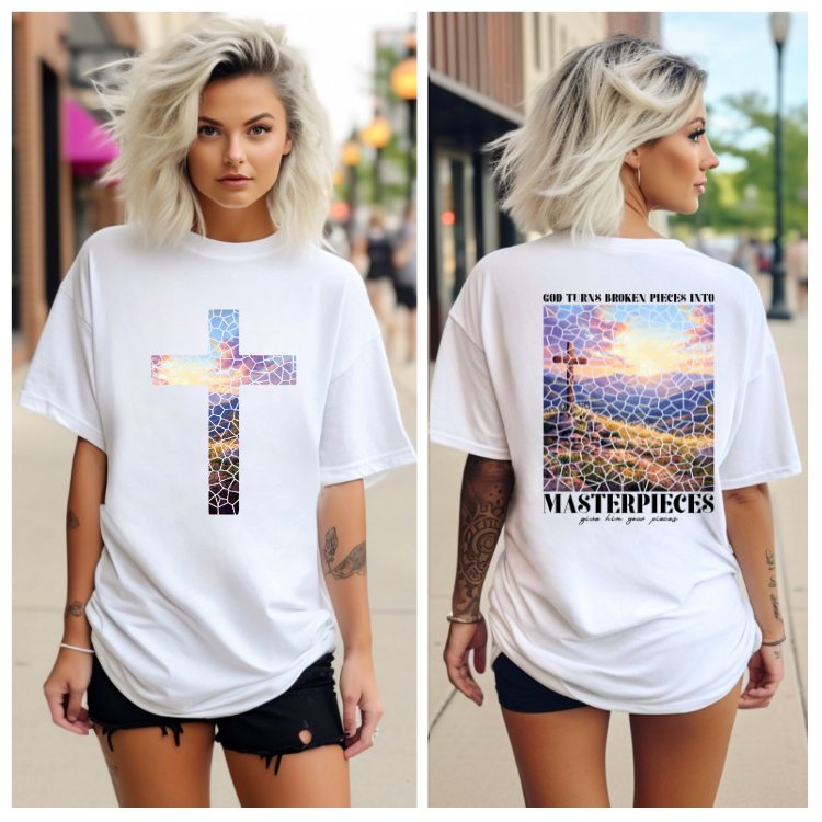 God turns broken pieces into MASTERPIECES