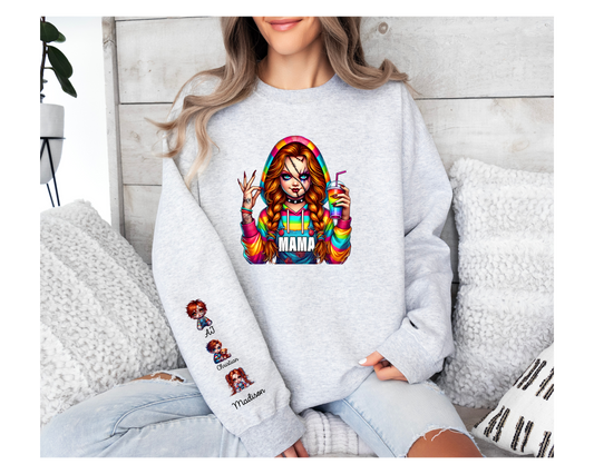 CUSTOM CHUCKY MAMA AND PERSONLIZED WITH KIDS NAME