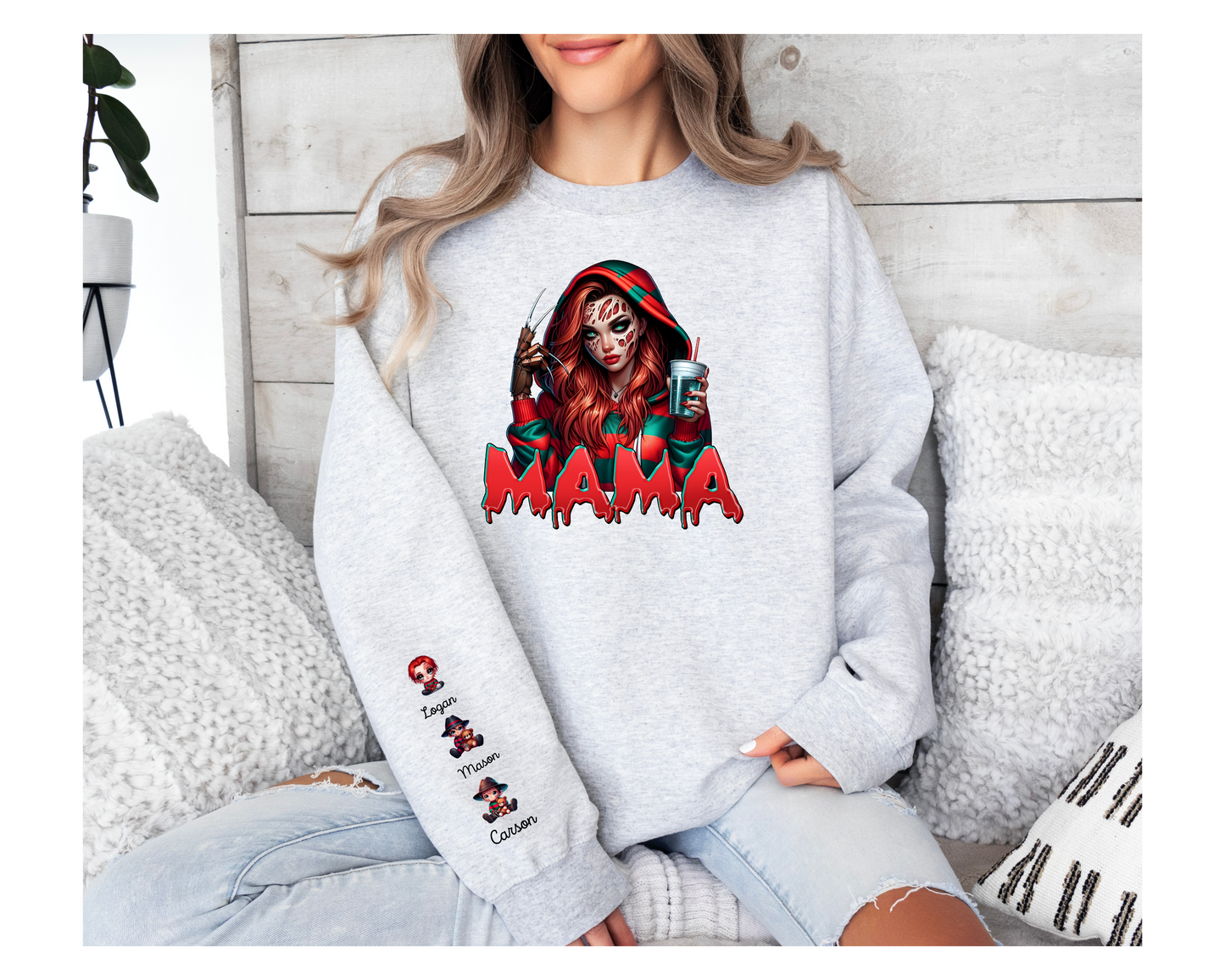 CUSTOM FREDDY MAMA WITH PERSONLIZED KID'S NAMES