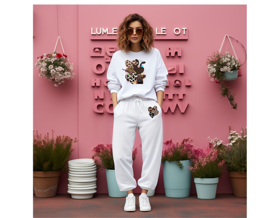 COWS AND COW PRINTED HEARTS