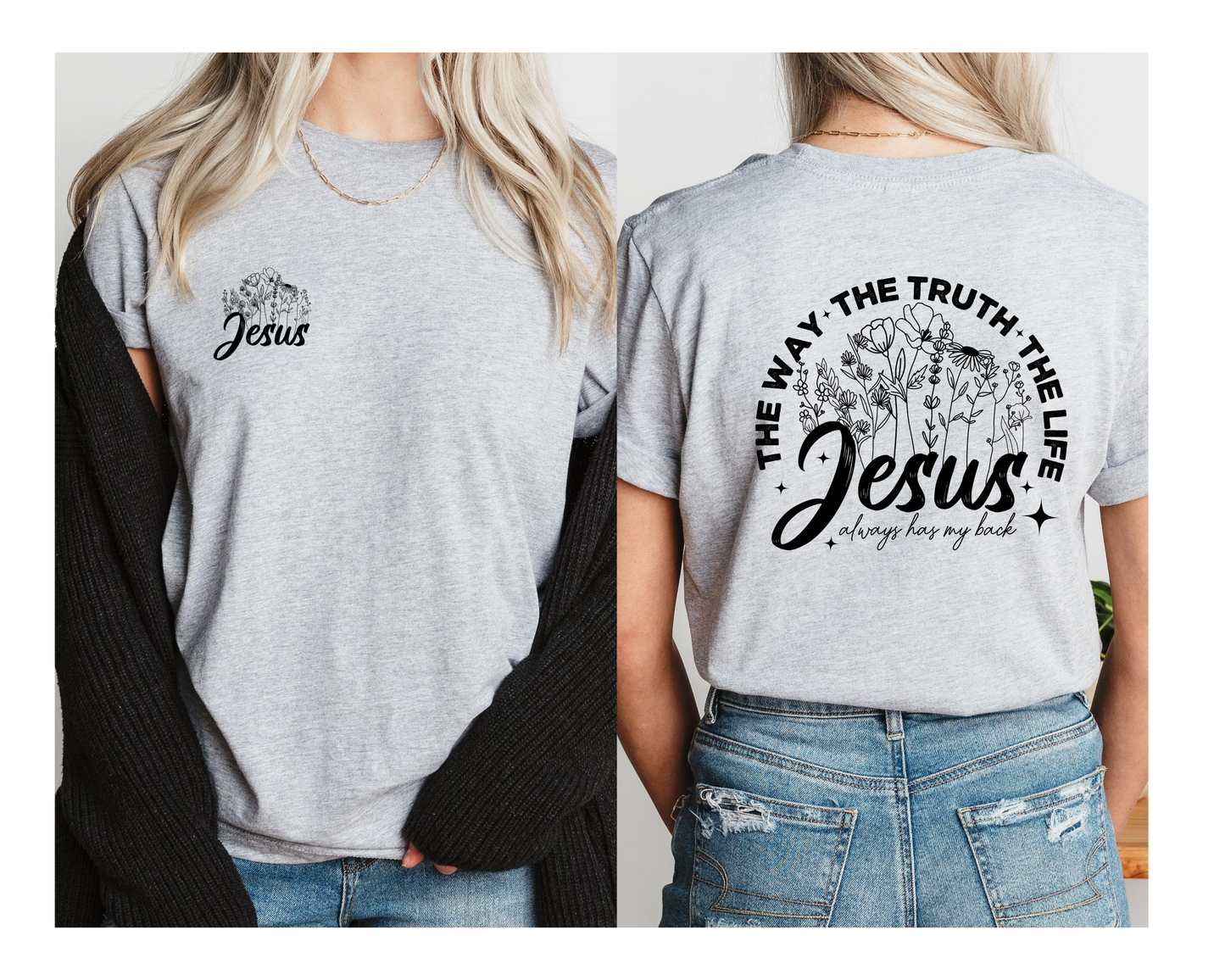 THE WAY,THE LIFE,THE TRUTH. JESUS ALWAYS HAS MY BACK