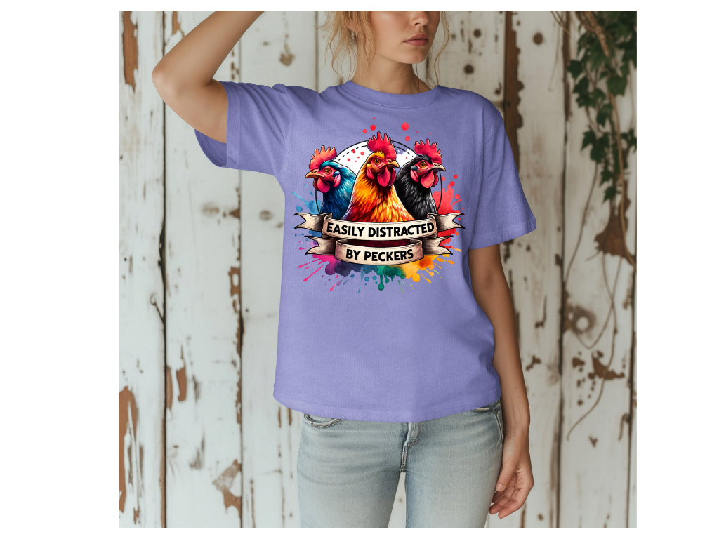 EASILY DIDTRACTED BY PECKERS