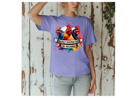 EASILY DIDTRACTED BY PECKERS