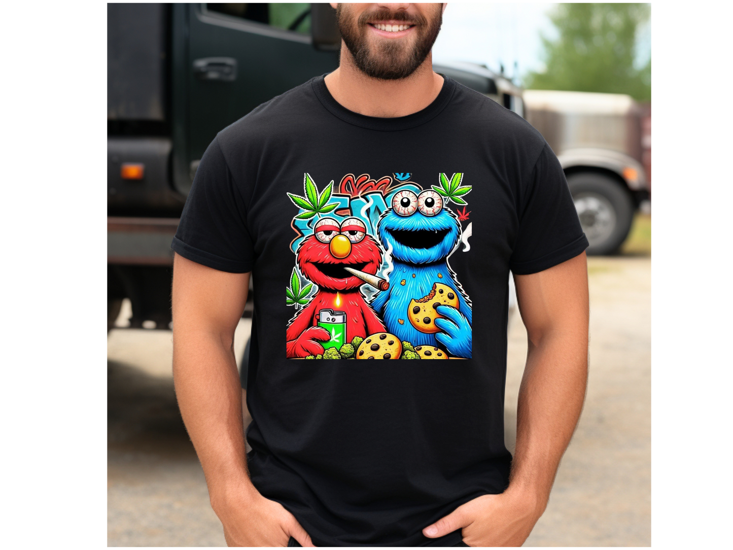 COOKIE MONSTER AND ELMO HIGH