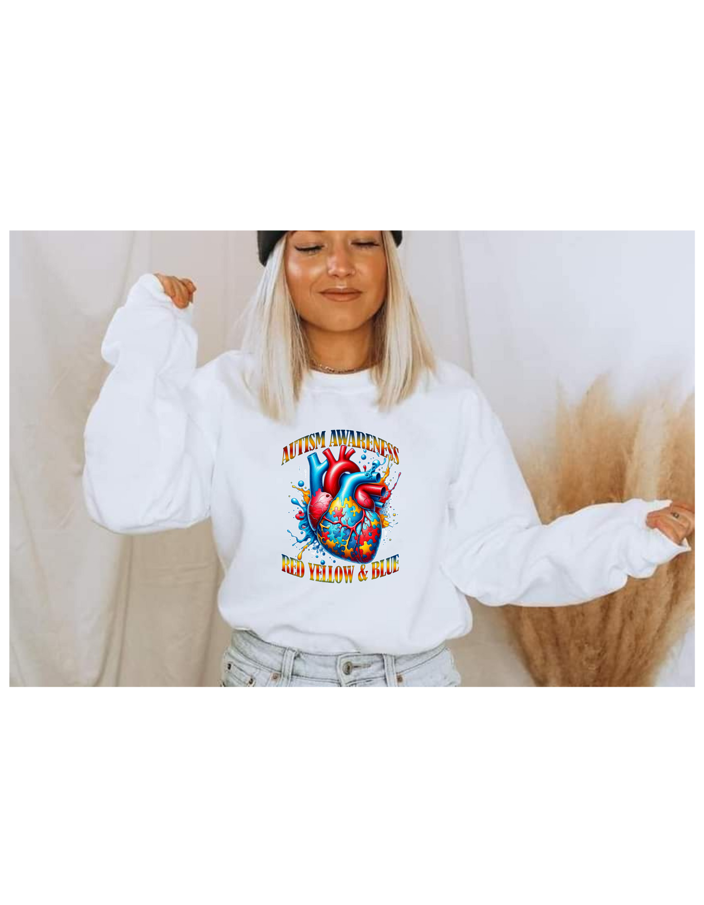 AUTISM AWARENSS RED,RED,YELLOW