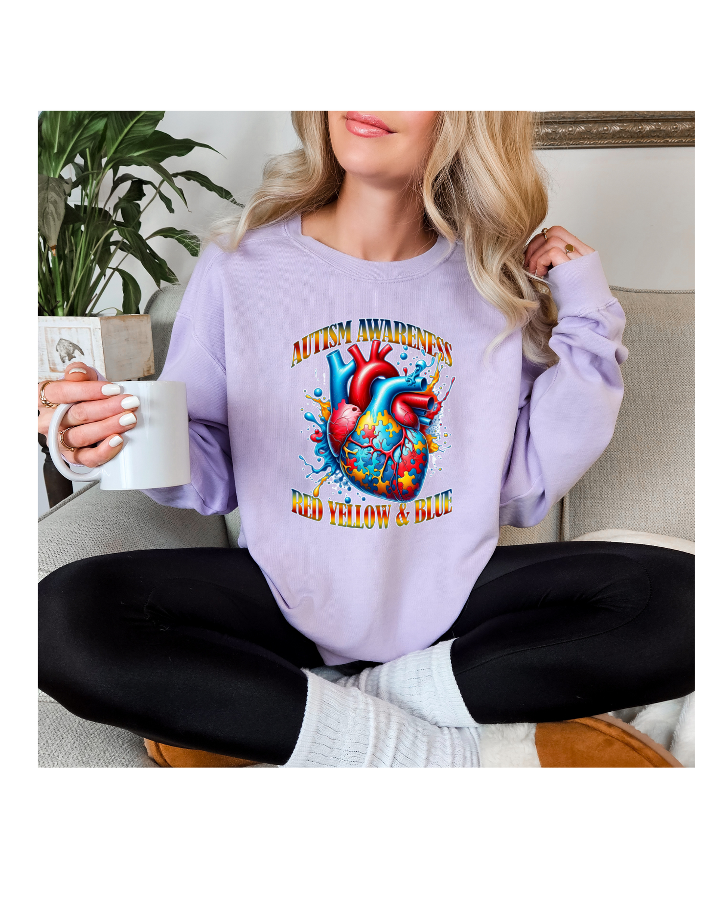 AUTISM AWARENSS RED,RED,YELLOW