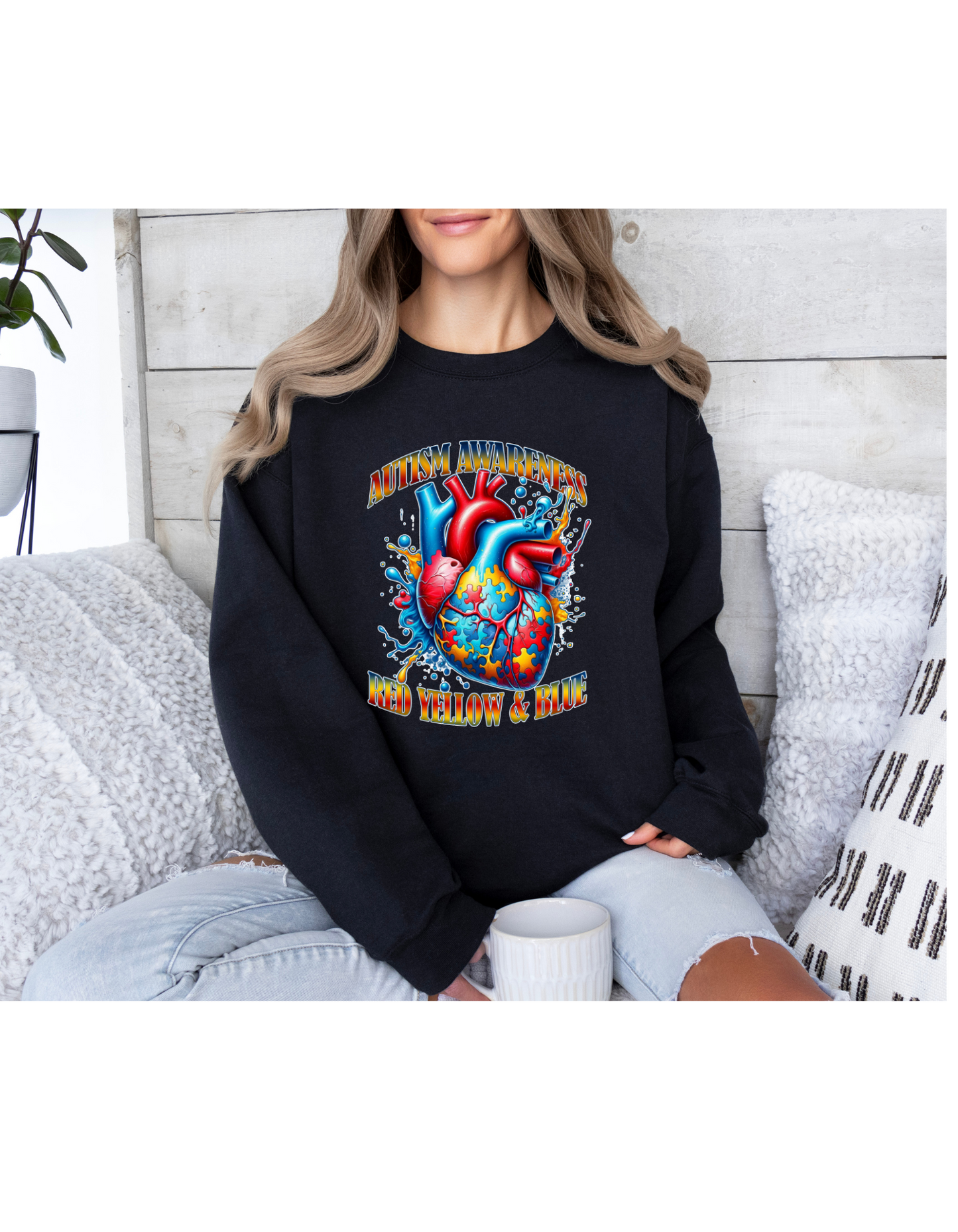 AUTISM AWARENSS RED,RED,YELLOW