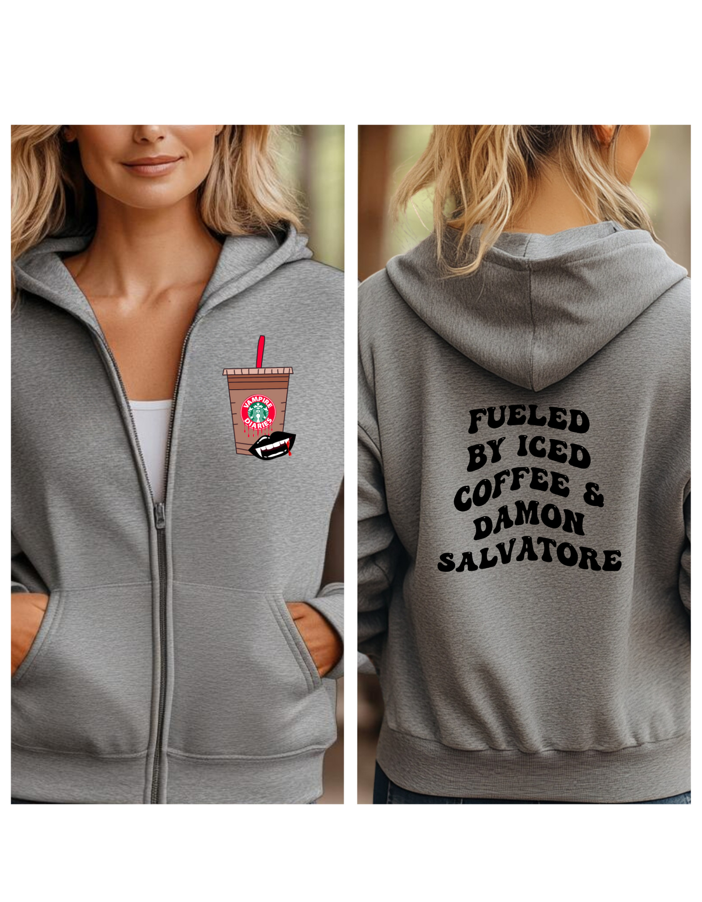 FUELED BY ICE COFFEE AND DAMON SALVATORE