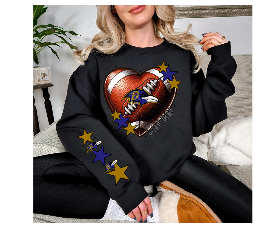 RAVENS HEART WITH SLEEVE