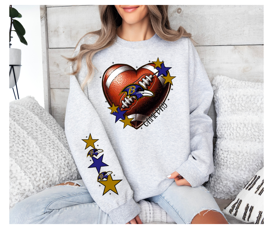 RAVENS HEART WITH SLEEVE