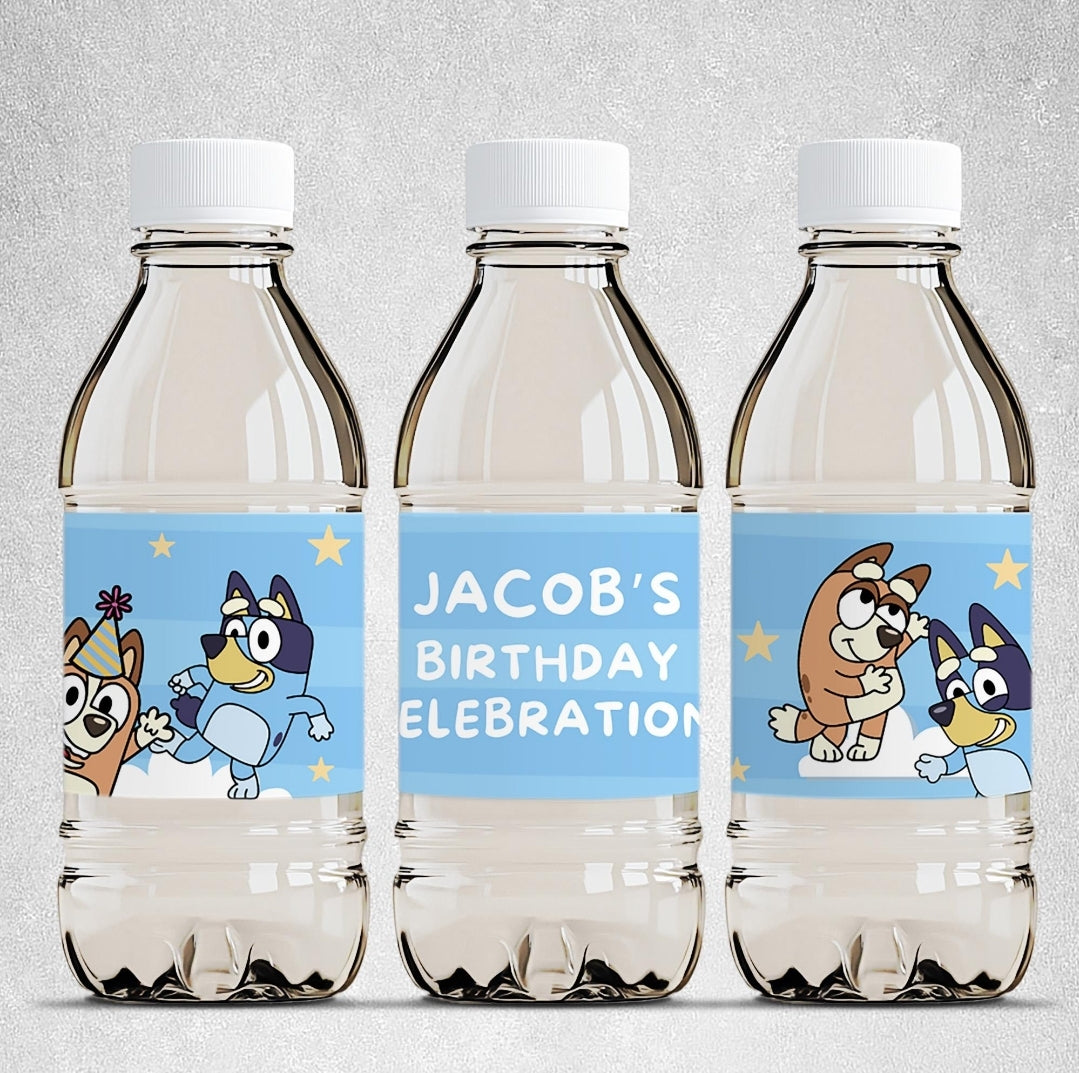 Special occasion water bottle label's