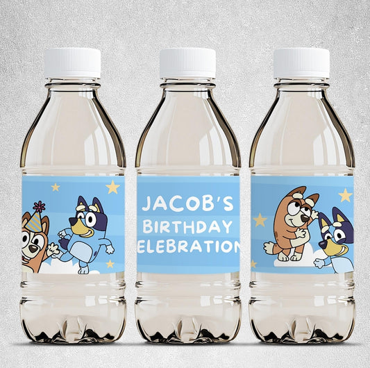 Special occasion water bottle label's