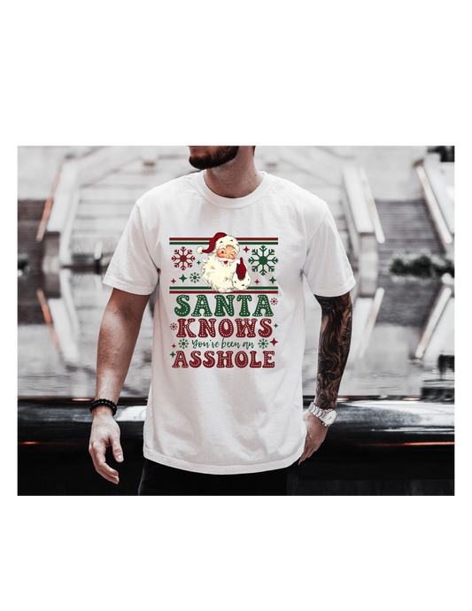 SANTA KNOWS YOU BEEN A ASSHOLE