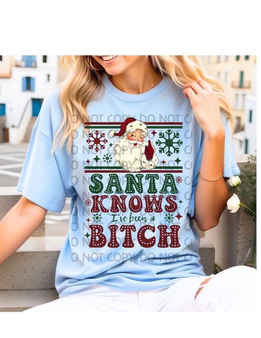 SANTA KNOWS IVE BEEN A BITCH