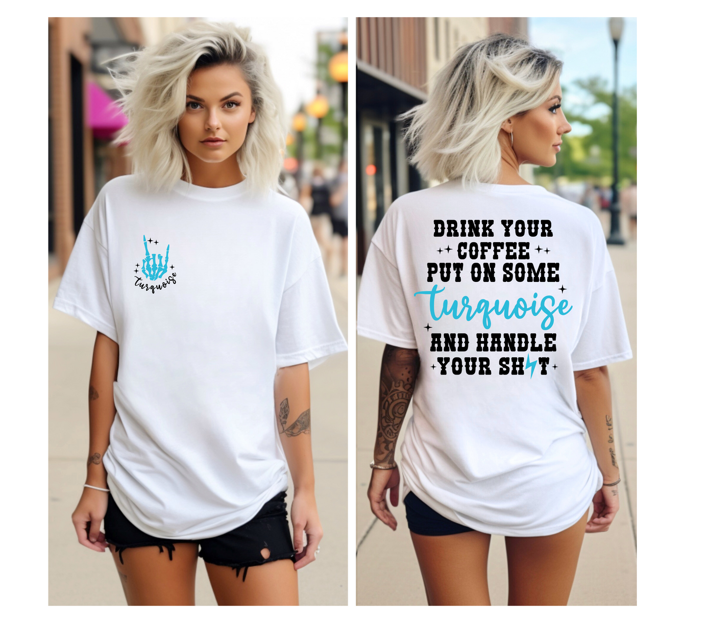 Drink your coffee, put on some Turquoise.