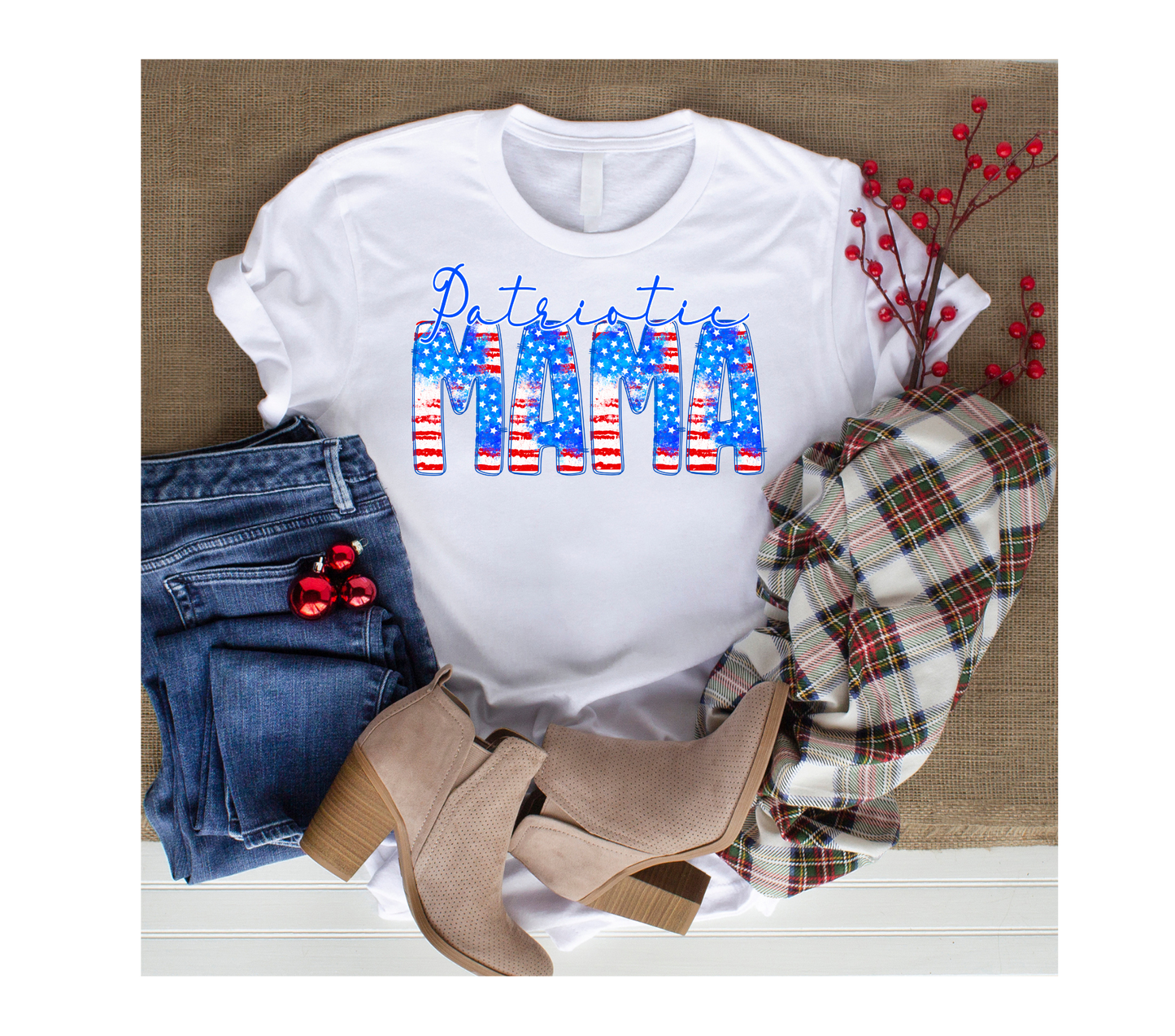 Patriotic Mama/Patriotic Mini set