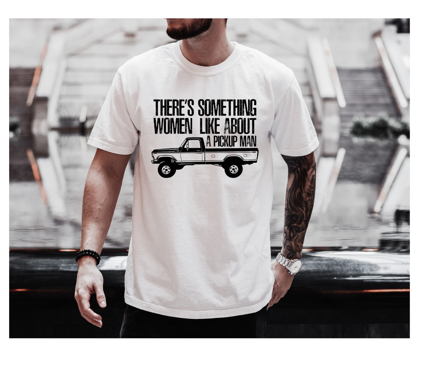 There's something woman like about pickup man.