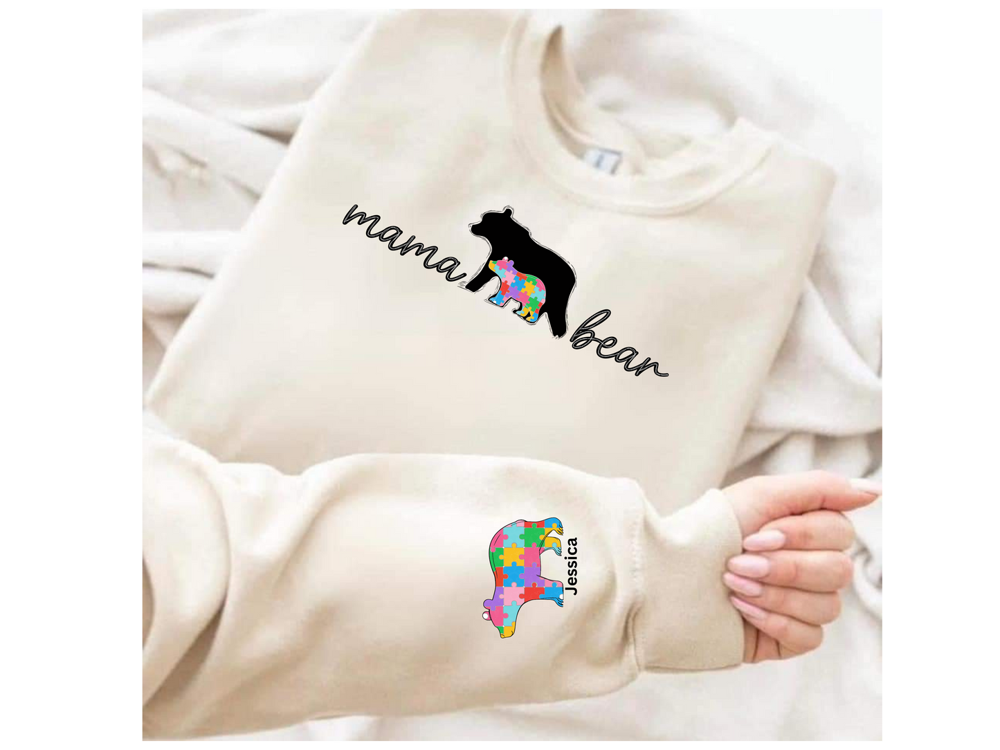 Mama bear, personalize with your child's name